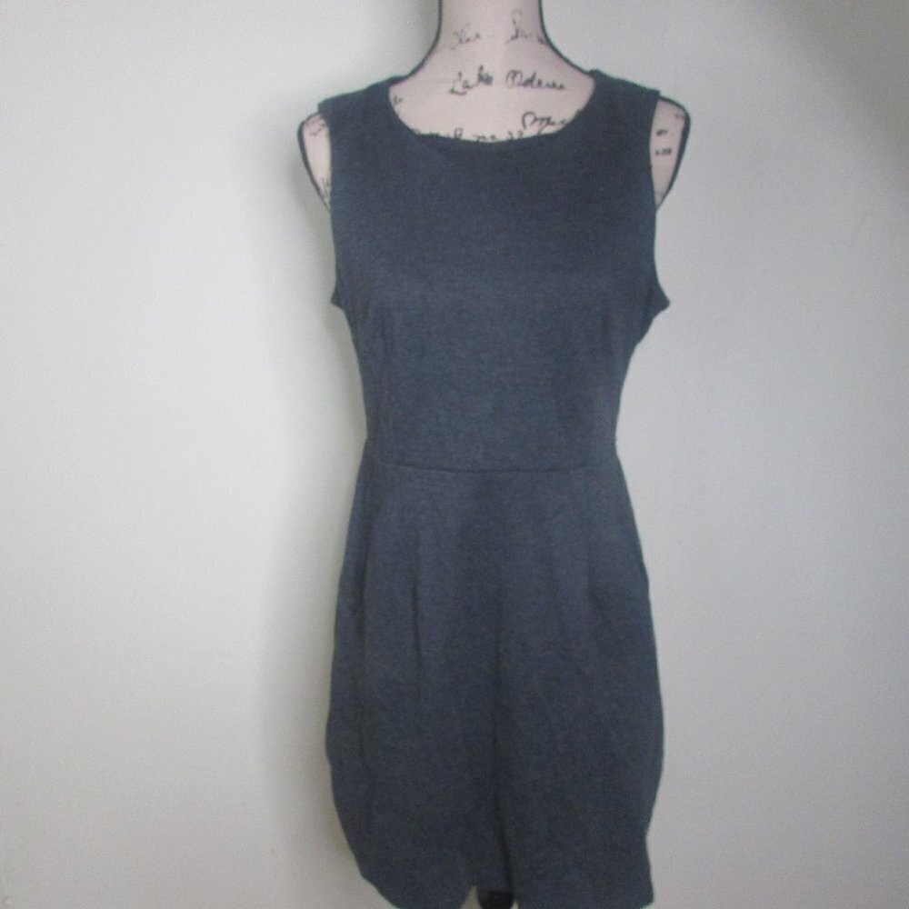 Old Navy Sleeveless Dress M Dark Gray Pockets